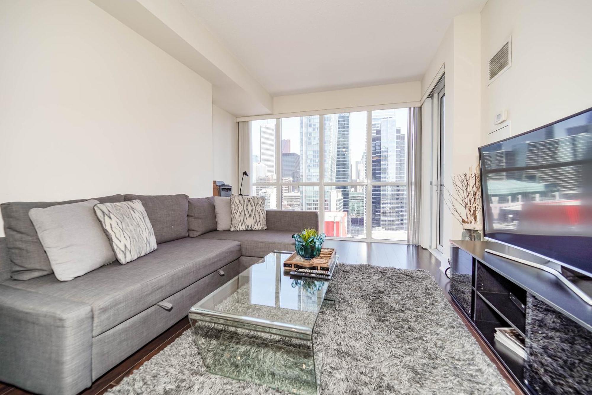 Chol Furnished Suites Heart Of Downtown Toronto, 2 Beds, Free Parking, Cn Tower View Exterior foto